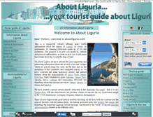 Tablet Screenshot of aboutliguria.com